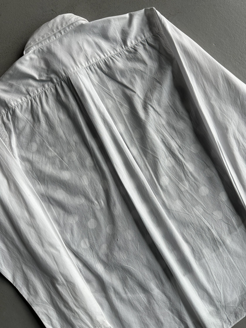 COMME DES GARÇONS BLACK - S/S 2011 POLKA DOTS FRONT PANEL LONG SLEEVE SHIRT