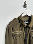 DOLCE & GABBANA - S/S 2006 TRUCKER JACKET WITH LOGO TAPE AT FRONT ZIP
