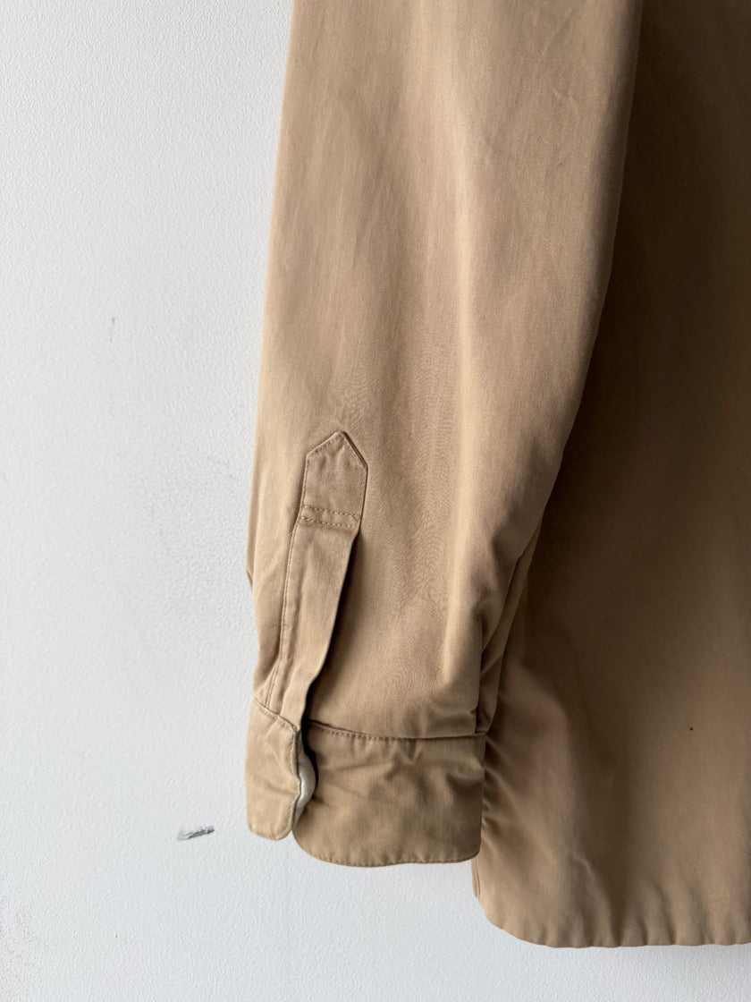 EMPORIO ARMANI - 1980s TEXTURED SHIRT WITH CONTRASTING LINING AND UNDER COLLAR