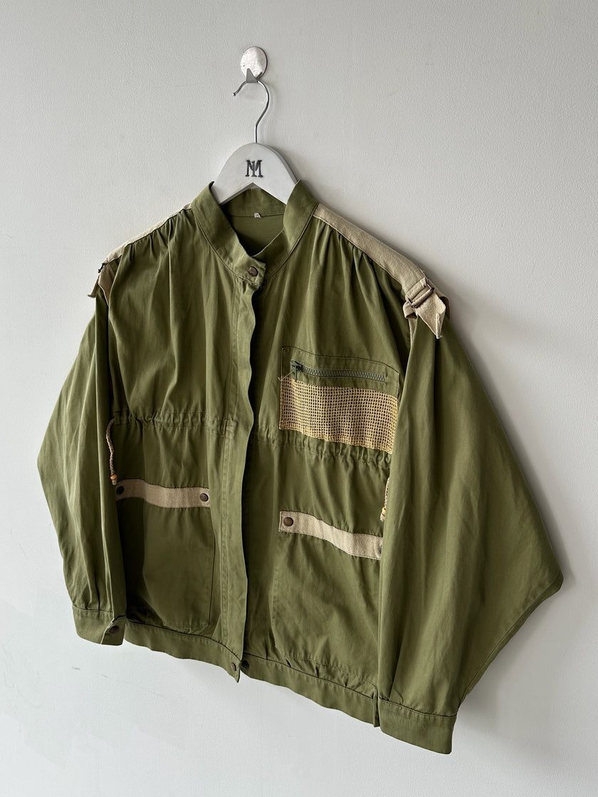 1980s UTILITY JACKET WITH DRAWCORDS DETAILS