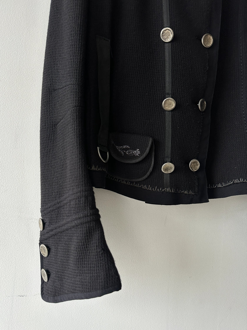 MARITHÉ + FRANÇOIS GIRBAUD - F/W 2006 DOUBLE BREASTED TEXTURED WOOL JACKET