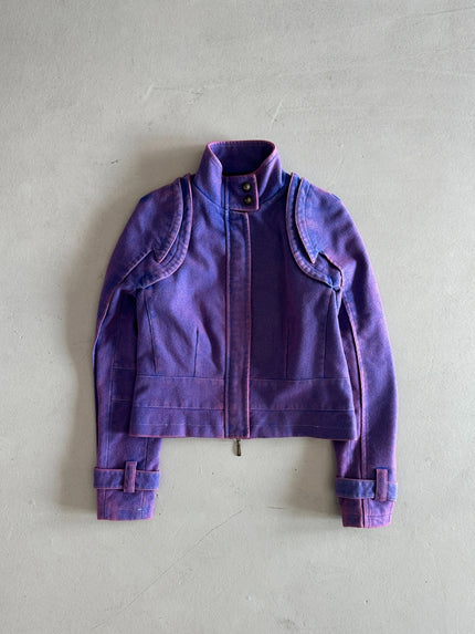 KRIZIA 1990s SCULPTURAL SHOULDER DESIGN JACKET