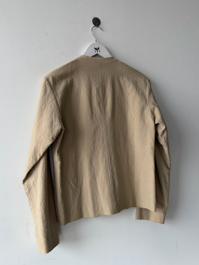ISSEY MIYAKE HAI - 1980s COLLARLESS BLAZER