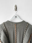ISSEY MIYAKE -  circa 1984 OVERSIZED JUMPER WITH 3D KNIT DETAILING