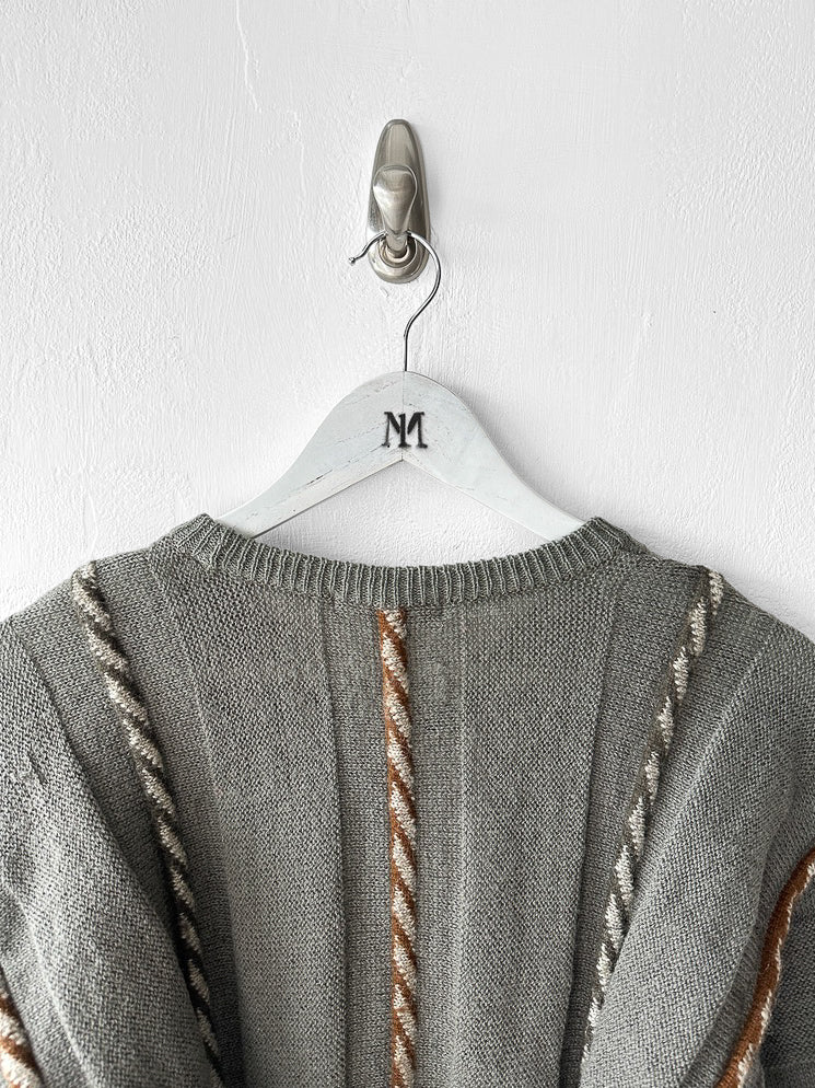 ISSEY MIYAKE -  circa 1984 OVERSIZED JUMPER WITH 3D KNIT DETAILING