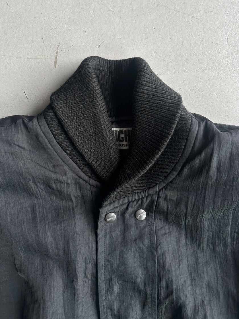 MICHIKO KOSHINO - 1990s BOXY FIT PADDED SHOULDERS NYLON JACKET