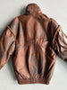 1980s LEATHER AVIATOR BOMBER JACKET