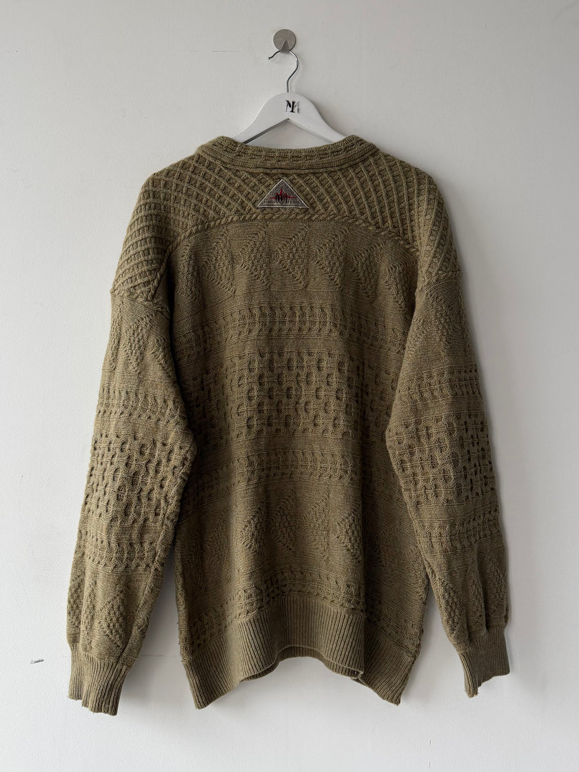 GIANFRANCO FERRÉ STUDIO 001 - 1990s CHUNKY KNIT OVERSIZED JUMPER