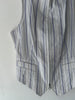 YOHJI YAMAMOTO -  late 2010s STRIPED VEST WITH TWO WAY FRONT ZIP