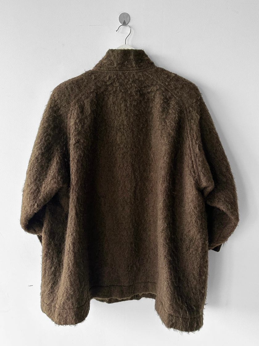ISSEY MIYAKE - 1970s BRUSHED WOOL JACKET