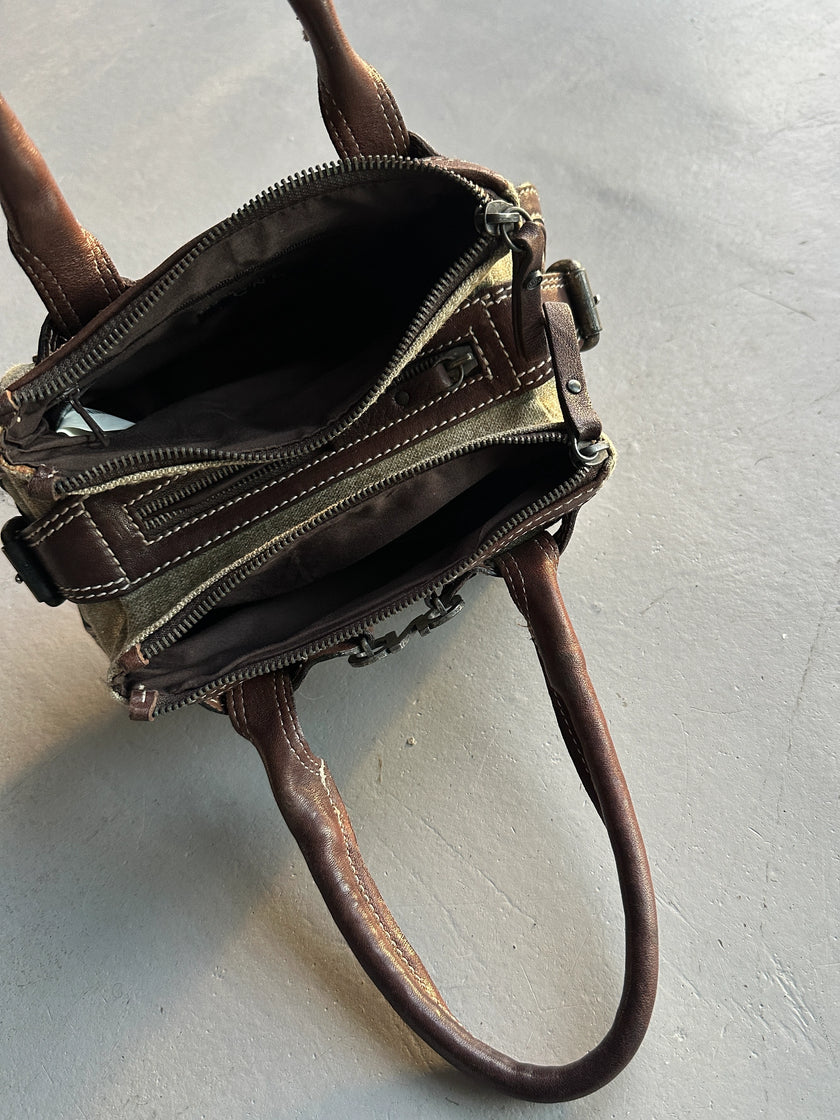 C'N'C COSTUME NATIONAL - S/S 2006 TRIPLE COMPARTMENT STRUCTURED MINI BAG