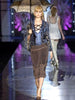 JUST CAVALLI - F/W 2006 CROPPED HOUNDSTOOTH CHECK CARGO TROUSERS