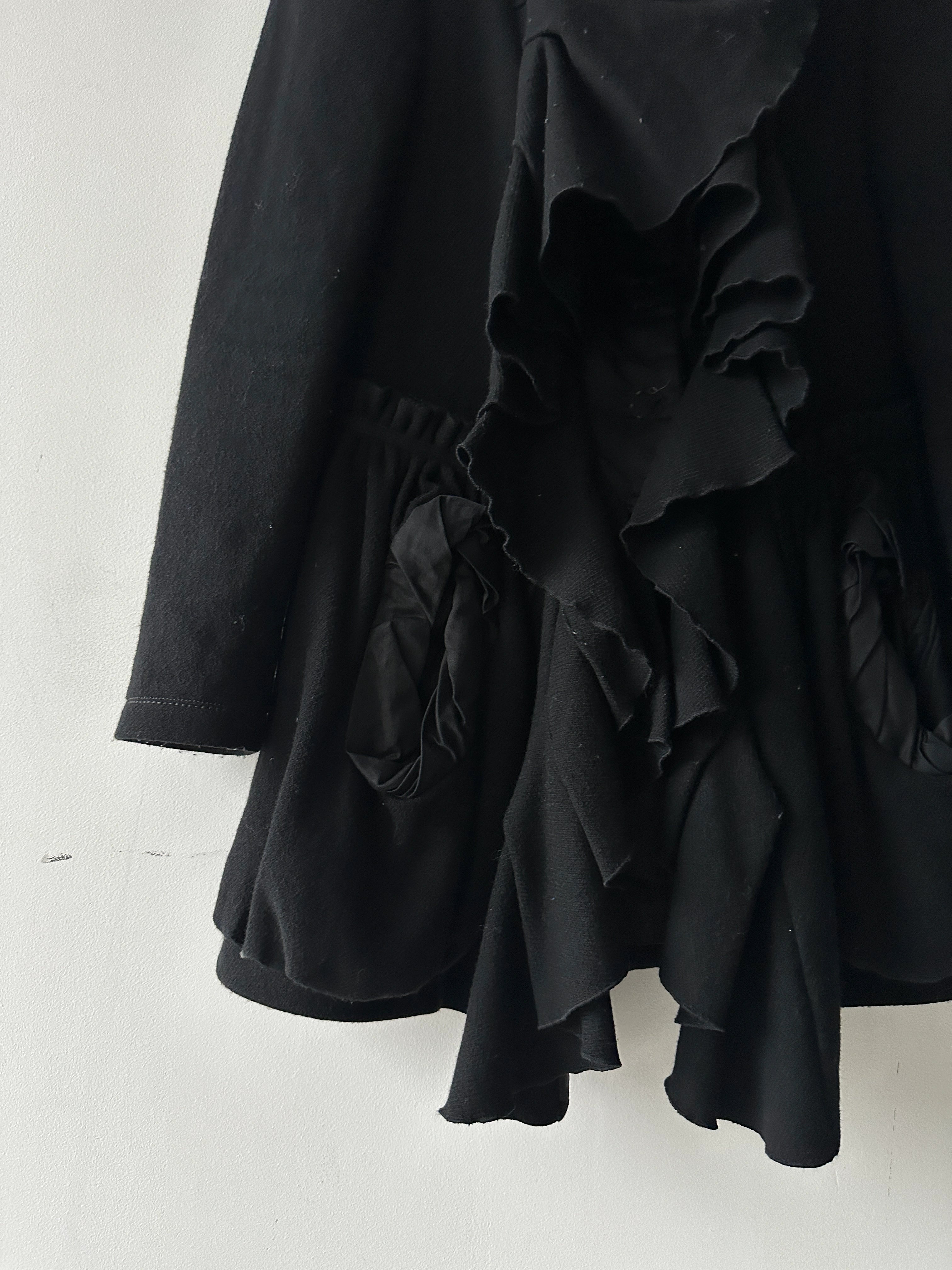 MARITHÉ + FRANÇOIS GIRBAUD - F/W 2009 RUCHED FRONT WOOL JACKET WITH CORSET INNER LAYER