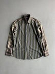 KENZO - 1990s MULTICOLOR STRIPED SHIRT