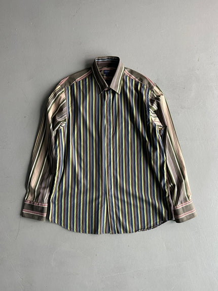 KENZO - 1990s MULTICOLOR STRIPED SHIRT