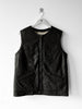 1990s REAL SHEARLING LEATHER VEST GILET JACKET