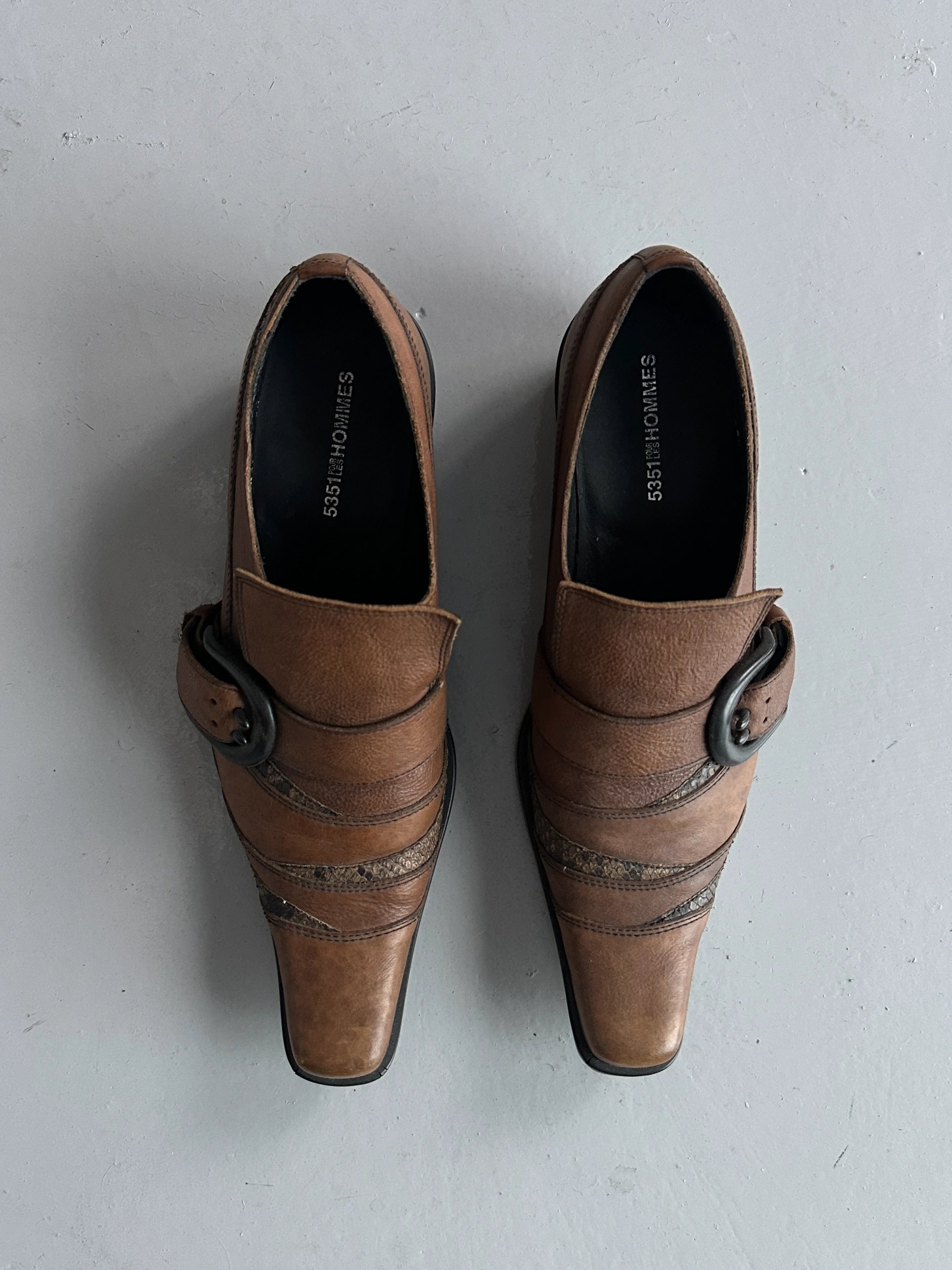 5351 POUR LES HOMMES - early 2000s WESTERN SLIP ON SHOES