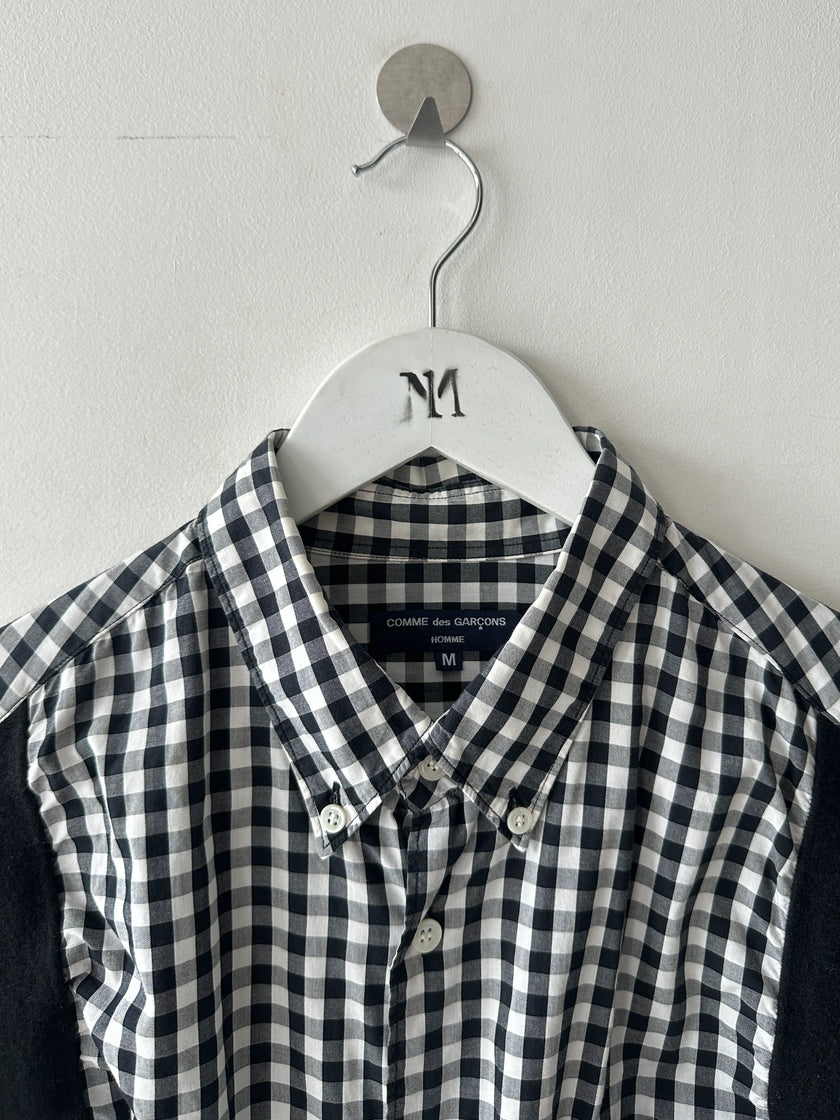 COMME DES GARÇONS HOMME - A/W 2008 RUCHED FRONT GINGHAM SHIRT