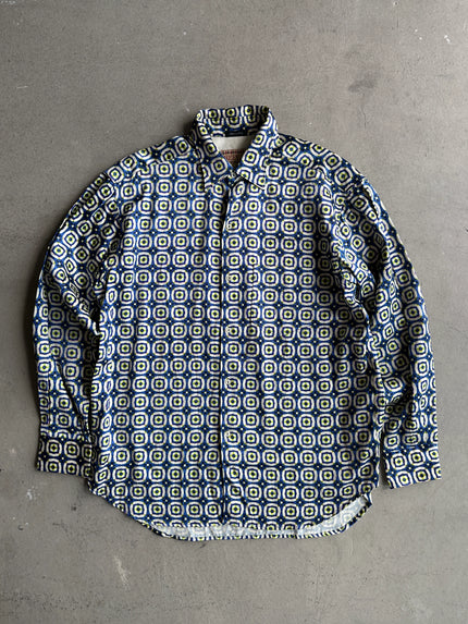 REPLAY - 1980s JACQUARD PRINT LONG SLEEVE SHIRT