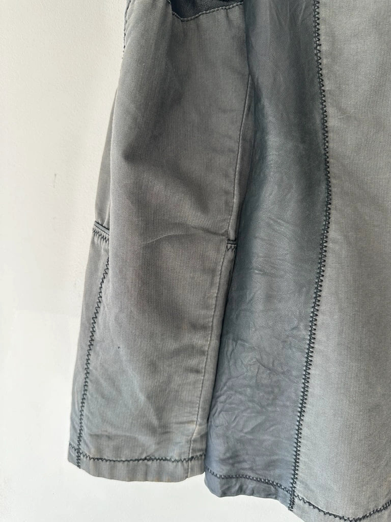 BIKKEMBERGS - S/S 2008 JACKET WITH LEATHER PANELS