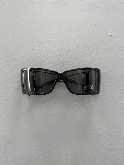 GIANFRANCO FERRÉ - 1990s WRAPAROUND SUNGLASSES WITH CUT OUT ARMS