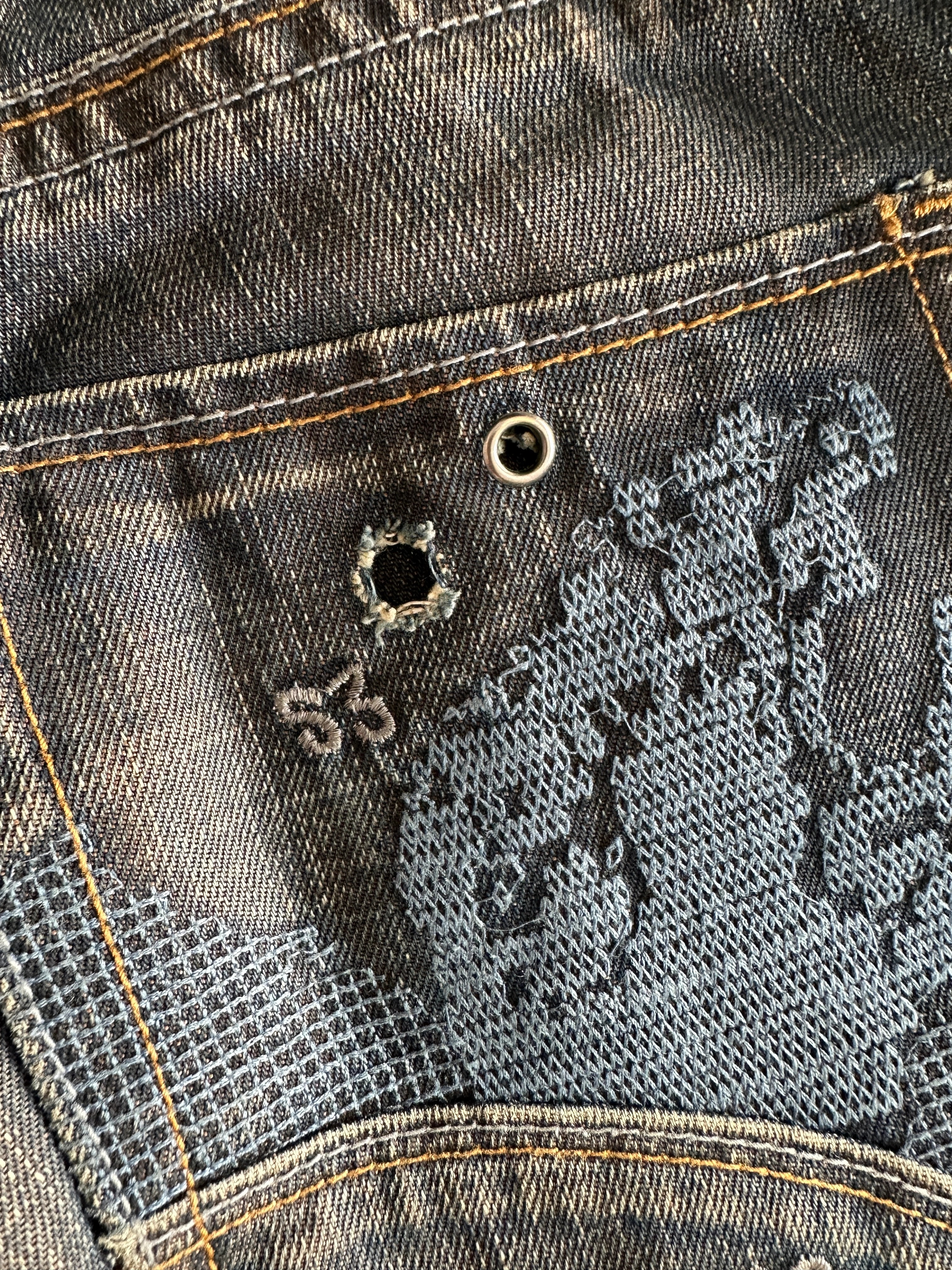 DIESEL -  1990s DISTRESSED REGULAR FIT JEANS