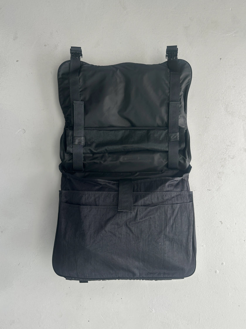 ISSEY MIYAKE IM - 1990s TOP HANDLE NYLON BAG WITH REMOVABLE SHOULDER STRAP