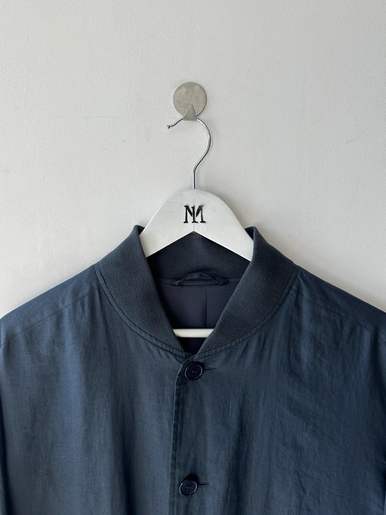 LES COPAINS - 1980s LINEN BOMBER JACKET