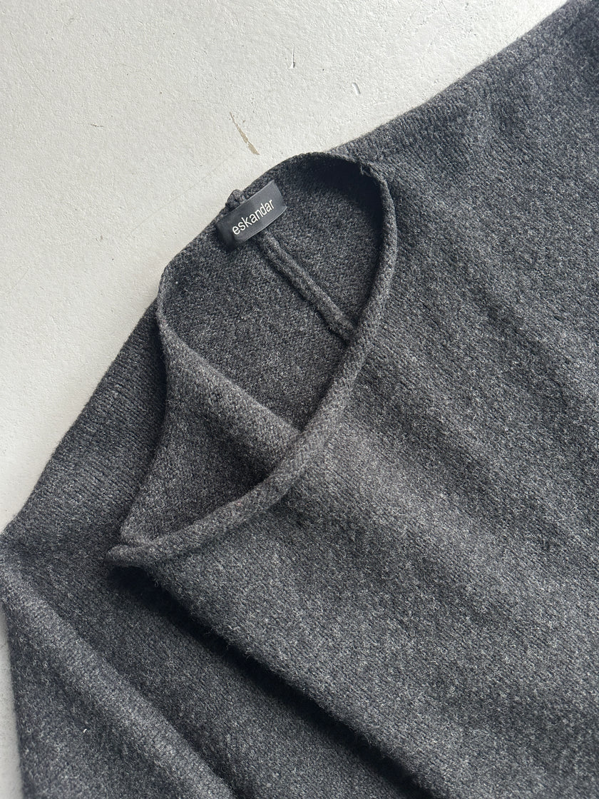 ESKANDAR - 1990s OVERSIZED ASYMMETRICAL WOOL COAT