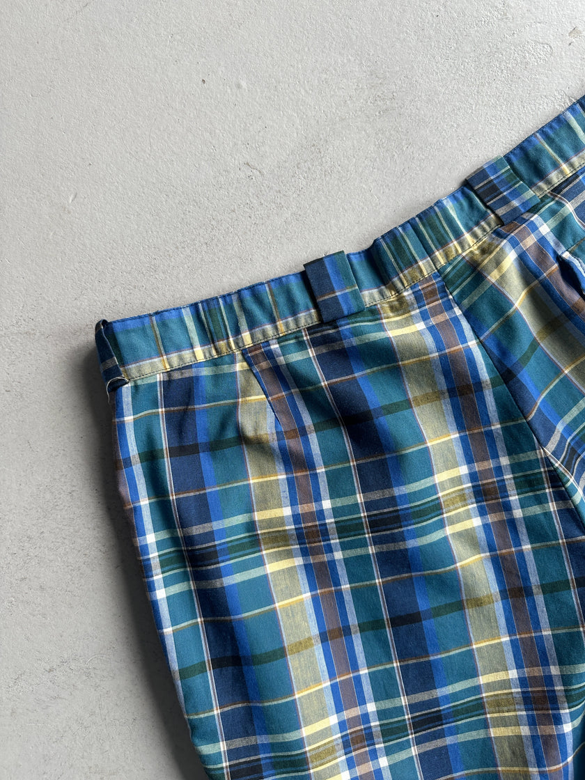 BURBERRYS - 1990s FRONT PLEATS BERMUDA SHORTS
