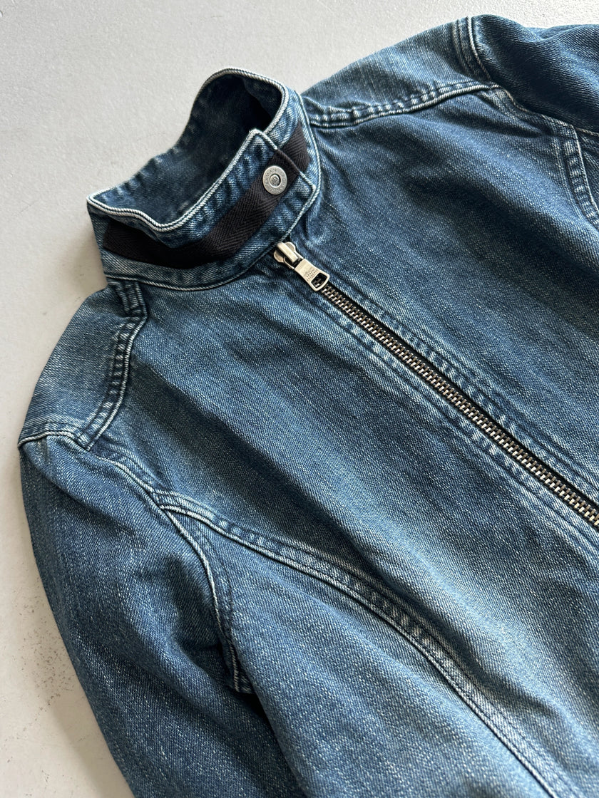 ARMANI EXCHANGE - 2000s BELTED DENIM JACKET