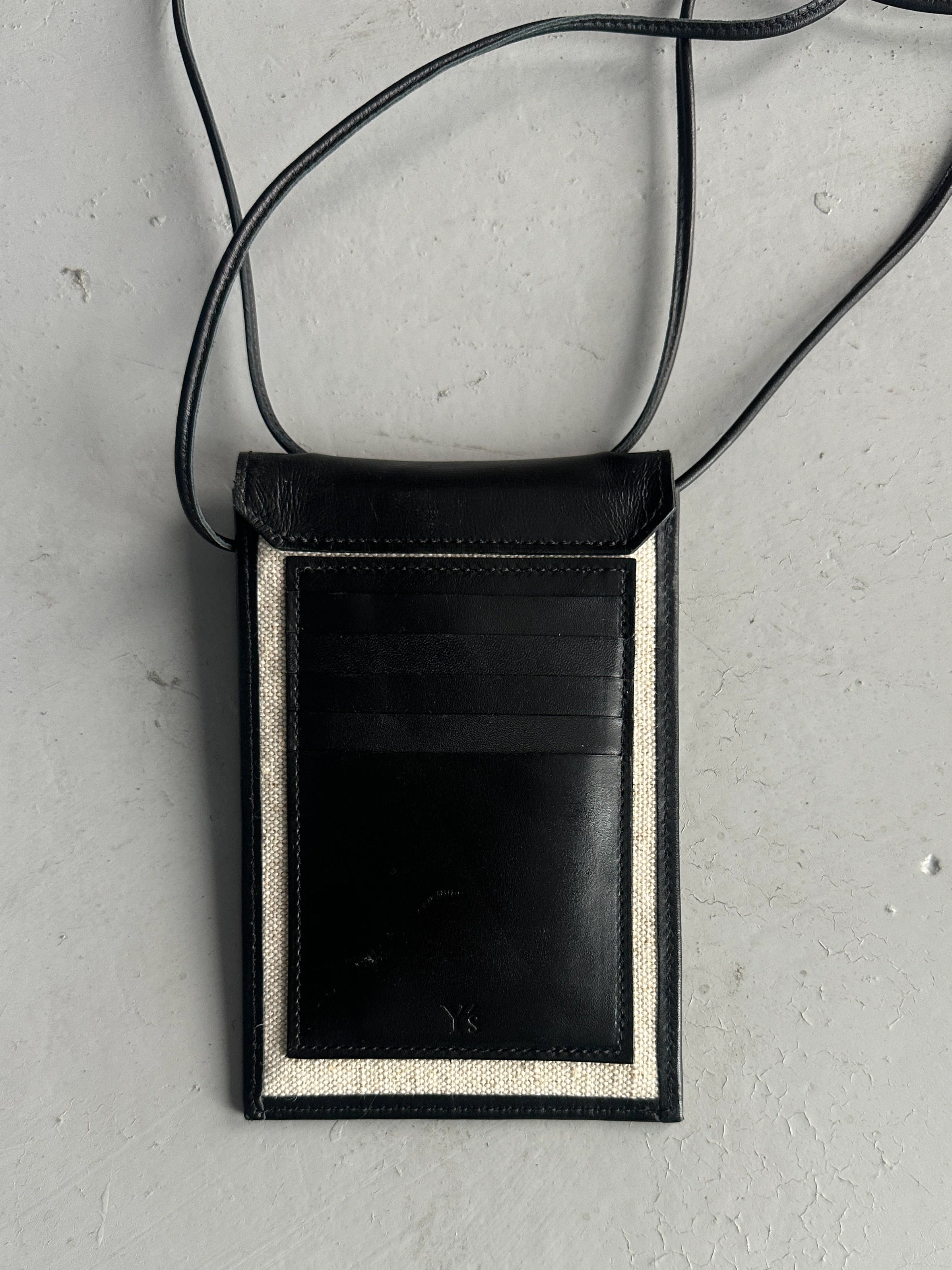 YOHJI YAMAMOTO Y'S - early 2000s LEATHER POUCH BAG