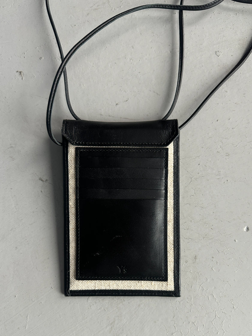 YOHJI YAMAMOTO Y'S - early 2000s LEATHER POUCH BAG