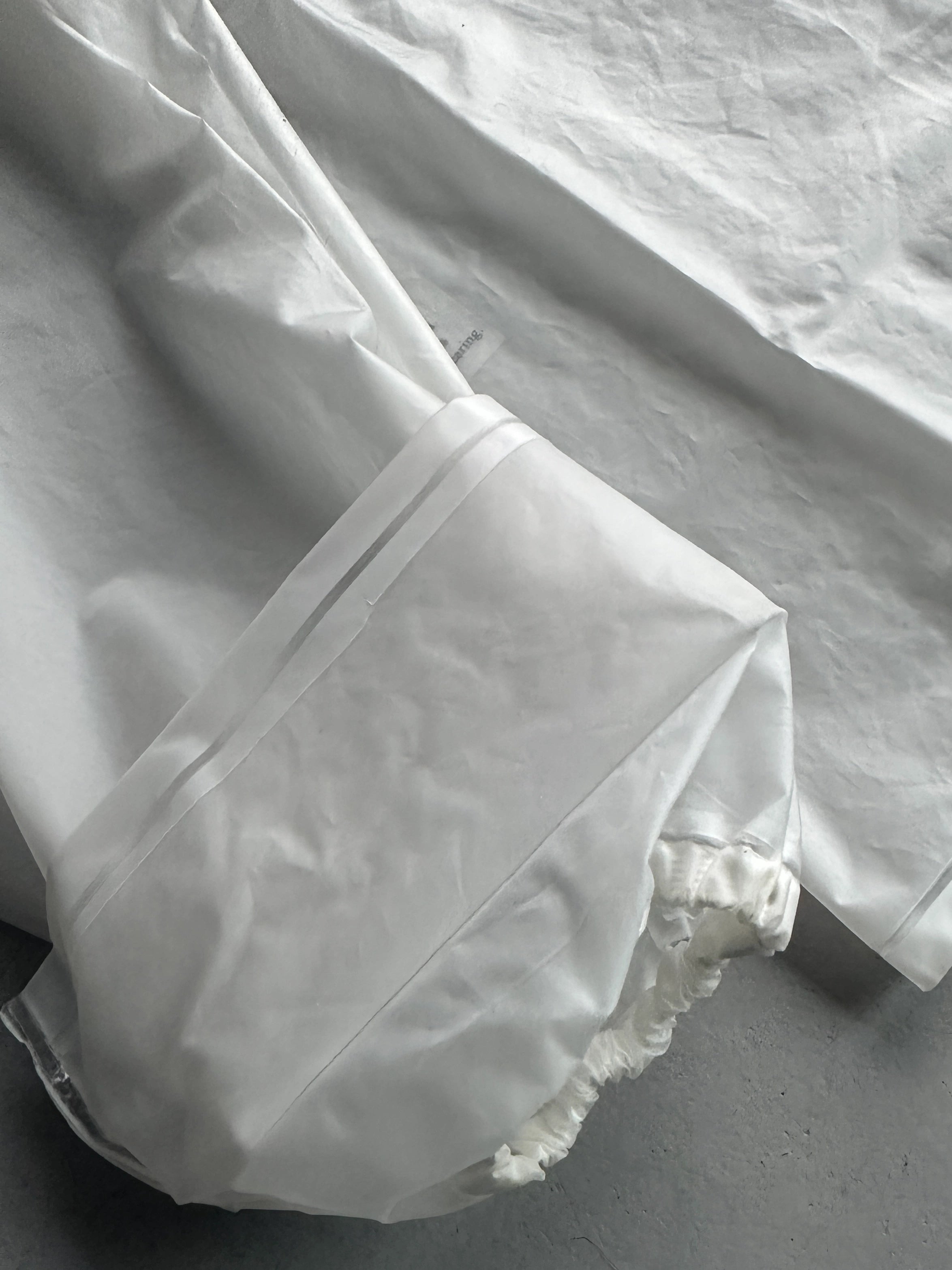 ARMANI JEANS - 2000s SAMPLE SEMI TRANSLUCENT SHACKET