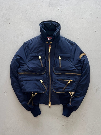 DSQUARED2 - F/W 2009 CROP FIT MULTI ZIP PUFFER BOMBER JACKET