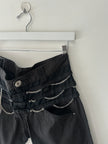 MARITHÉ + FRANÇOIS GIRBAUD - S/S 2008 PANELED CROPPED TROUSERS WITH CHAIN DETAILS