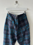 NICHOLAS DALEY - F/W 2021 CHECKED WOOL FRONT PLEATS TROUSERS