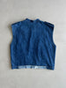 1980s ASYMMETRICAL CLOSURE DENIM GILET