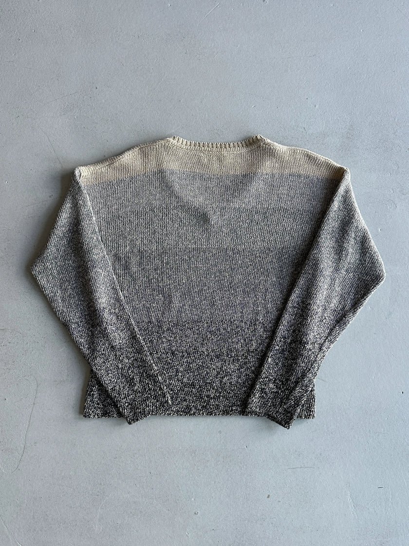 ARMANI JEANS - 1990s V NECK SOFT KNIT JUMPER