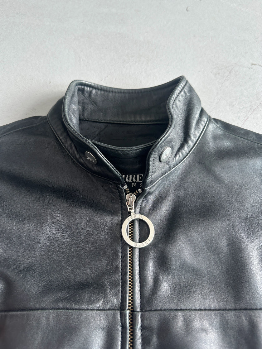 GIANFRANCO FERRÉ - 1990s BIKER LEATHER JACKET
