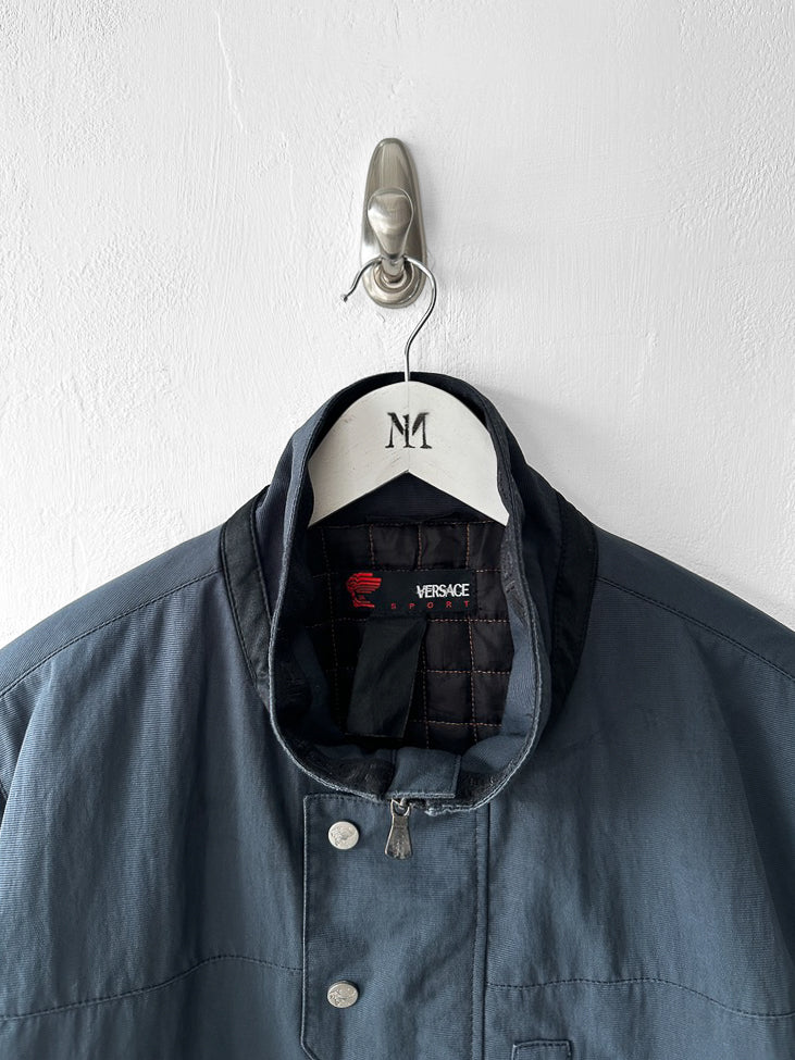 VERSACE - 1990s TECHNICAL JACKET WITH CONTRASTING THROAT STRAP
