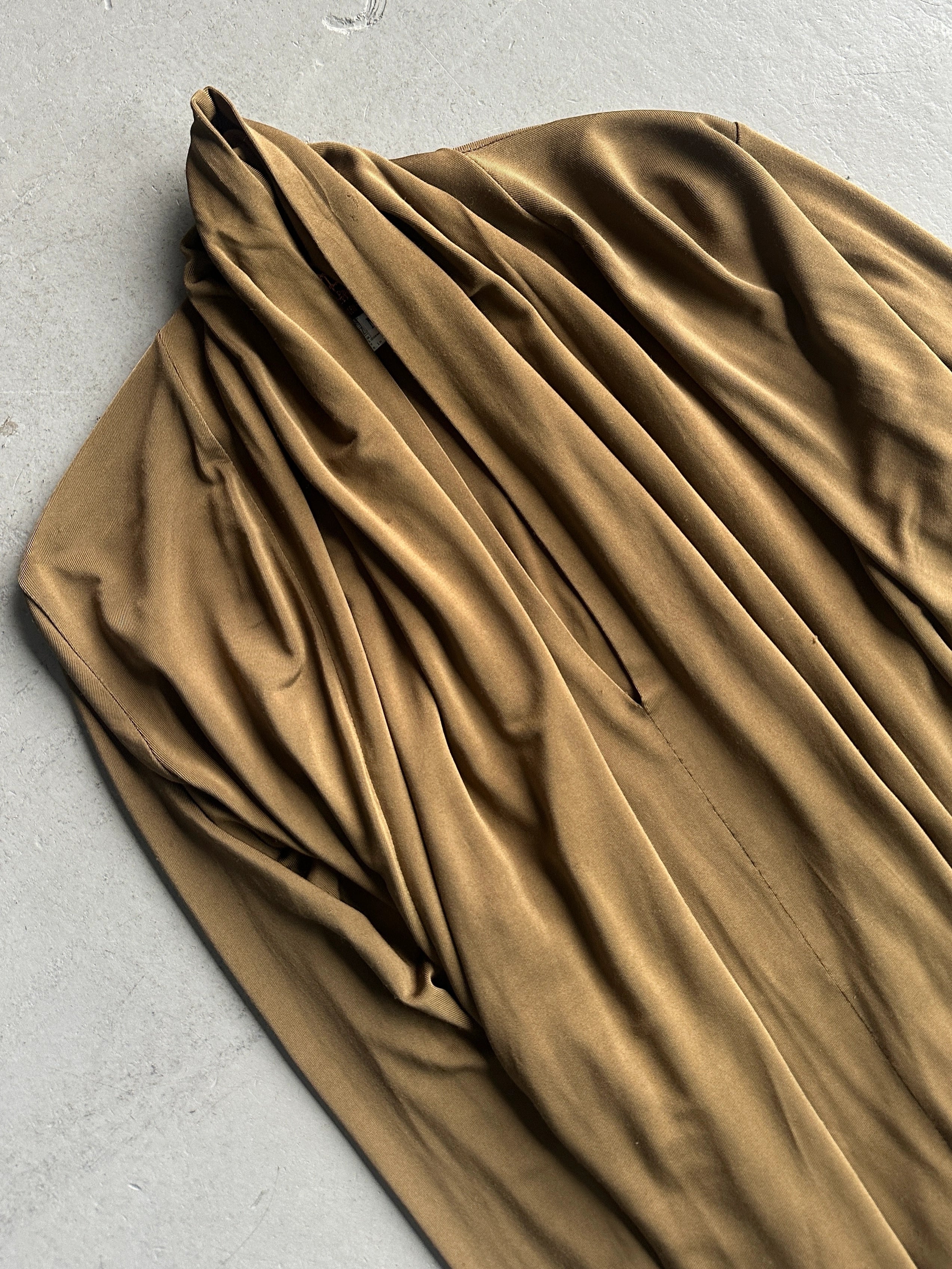 JEAN PAUL GAULTIER SOLEIL - 1990s STRETCH LONG SLEEVE TOP WITH BONDAGE STRAPS AT BACK