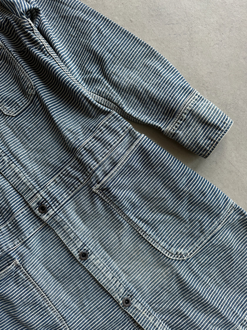 KAPITAL - 1990s BUTTON DOWN STRIPED DENIM DRESS