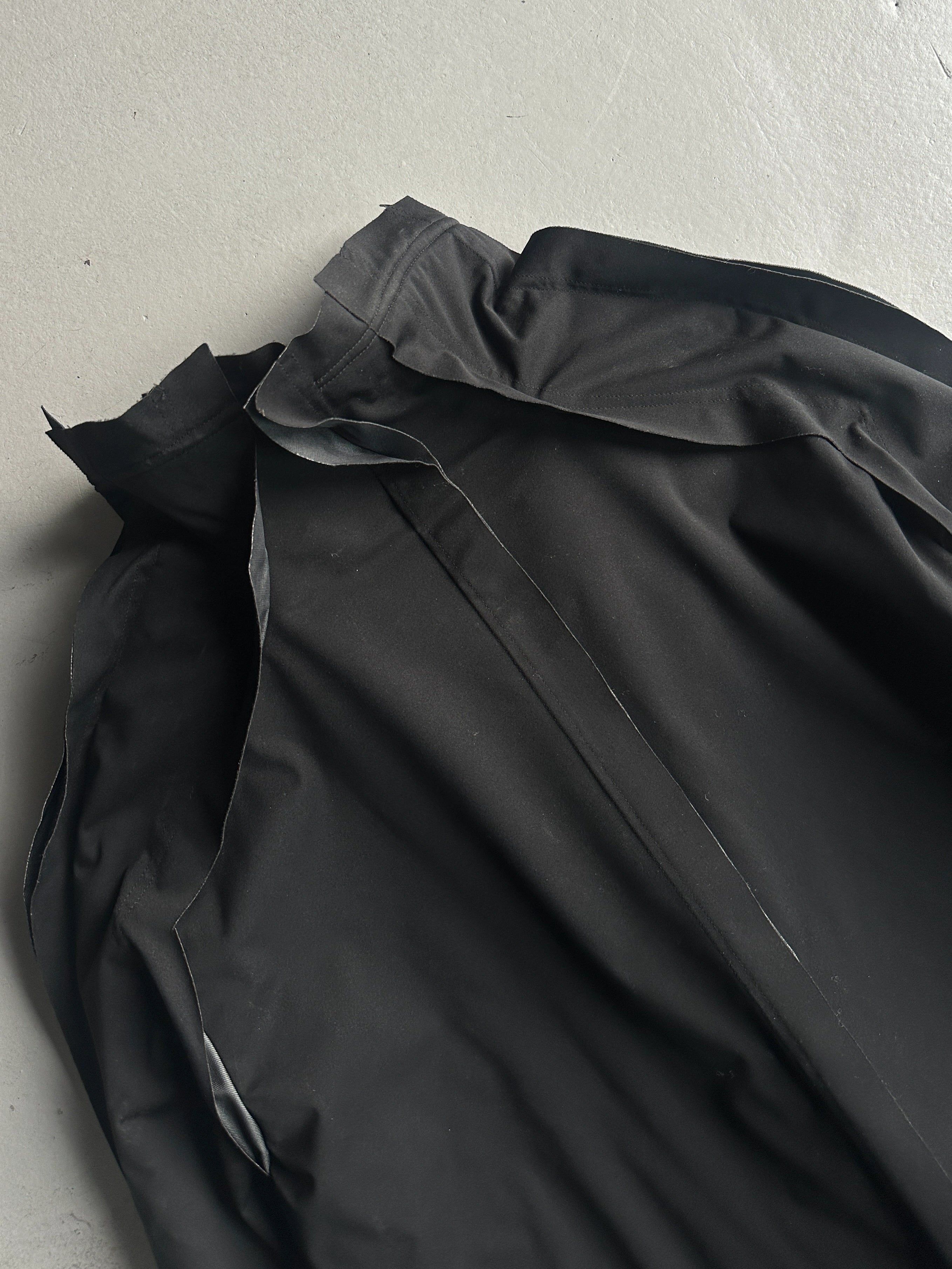 ARRSTON VOLAJU BY KOHSHIN SATOH - 1990s LONG TECHNICAL JACKET WITH FAUX FUR TRIM