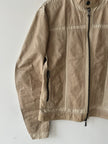 GIANFRANCO FERRÉ - early 2000s PANELED LEATHER BIKER JACKET
