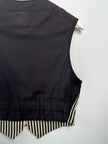 JEAN PAUL GAULTIER - 1990s STRIPED VEST ZIPPED GILET