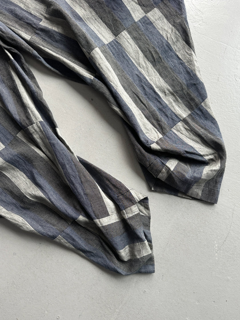 VIVIENNE WESTWOOD - 2000s SCULPTURAL LINEN TROUSERS