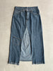 2000s FLARED MAXI DENIM SKIRT