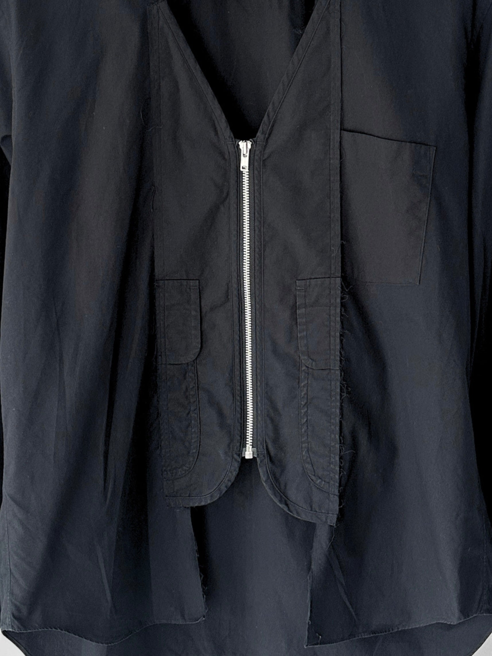 COMME DES GARÇONS - A/W 2017 DECONSTRUCTED ZIPPED SHIRT