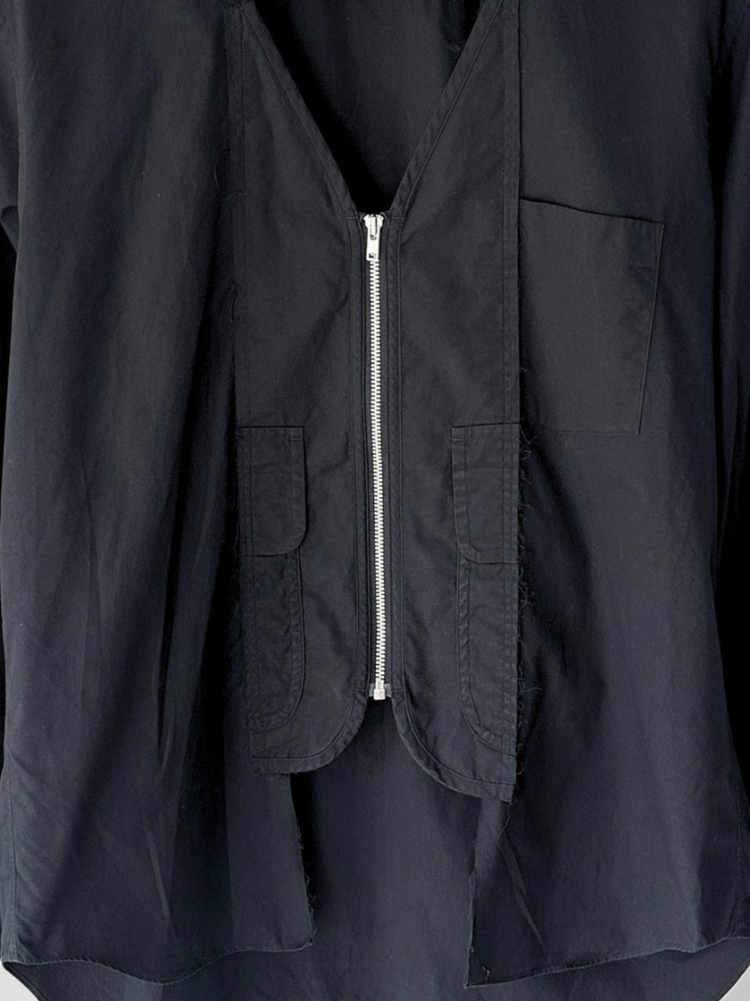 COMME DES GARÇONS - A/W 2017 DECONSTRUCTED ZIPPED SHIRT